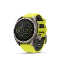 GARMIN FENIX 8 47mm SOLAR Sapphire Titanium / Yellow Band